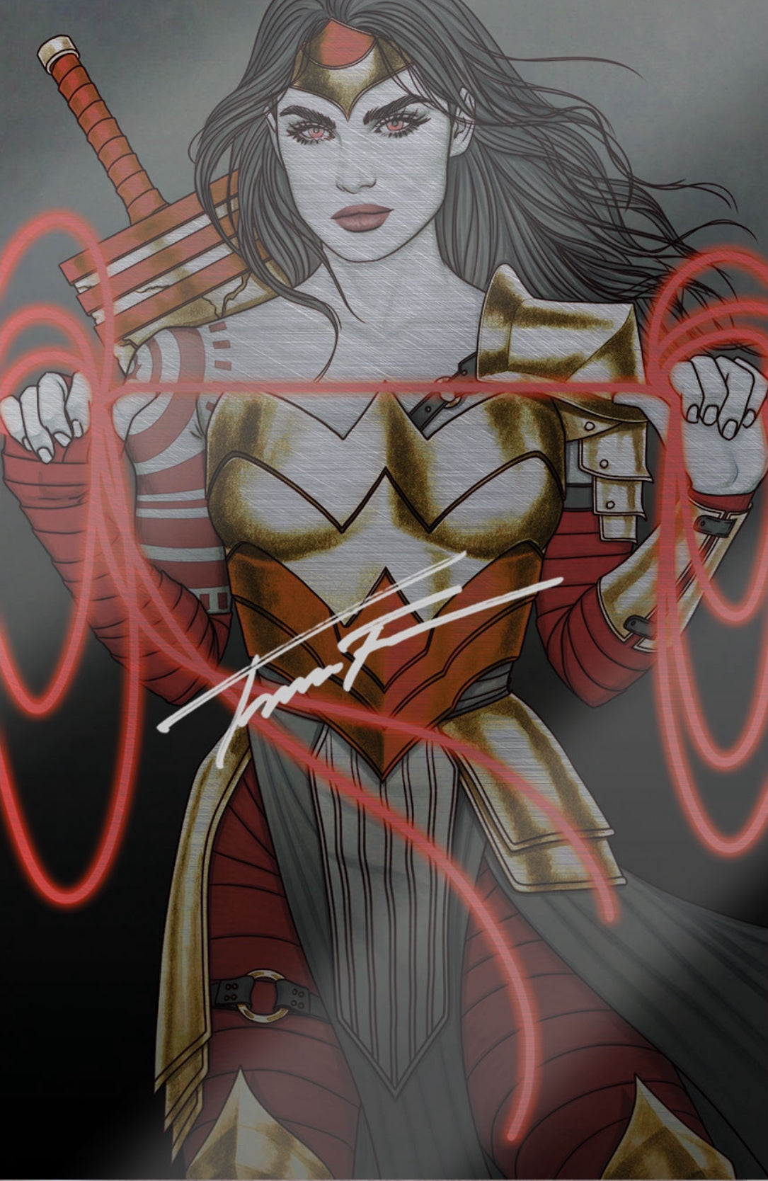 ABSOLUTE WONDER WOMAN #6 FOIL C2E2 EXCLUSIVE COVER BY JENNY FRISON