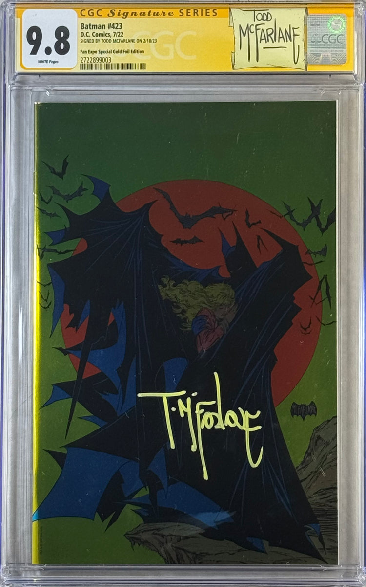 BATMAN #423 FAN EXPO SPECIAL GOLD EDITION CGC SS 9.8 SIGNED BY