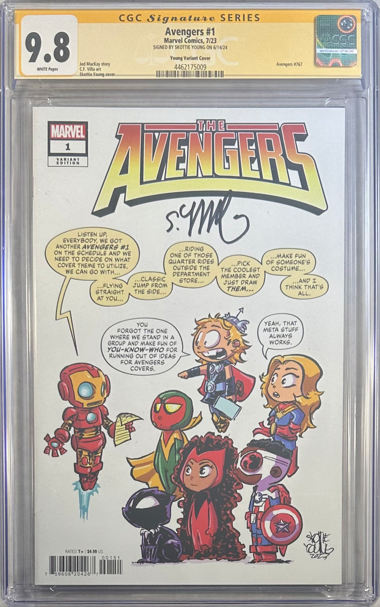 All Out store Avengers #1 CGC 9.8 Skottie Young