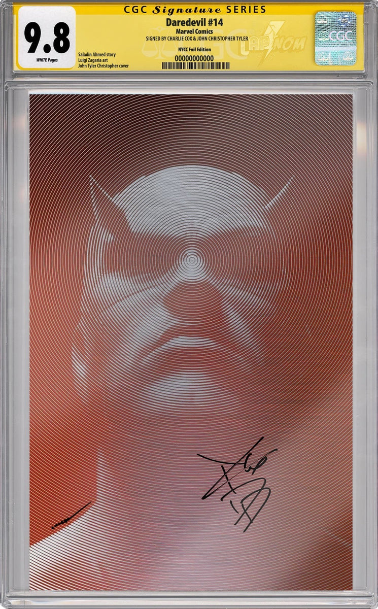 DAREDEVIL #14 NYCC FOIL EDITION CGC SS 9.8 SIGNED BY CHARLIE