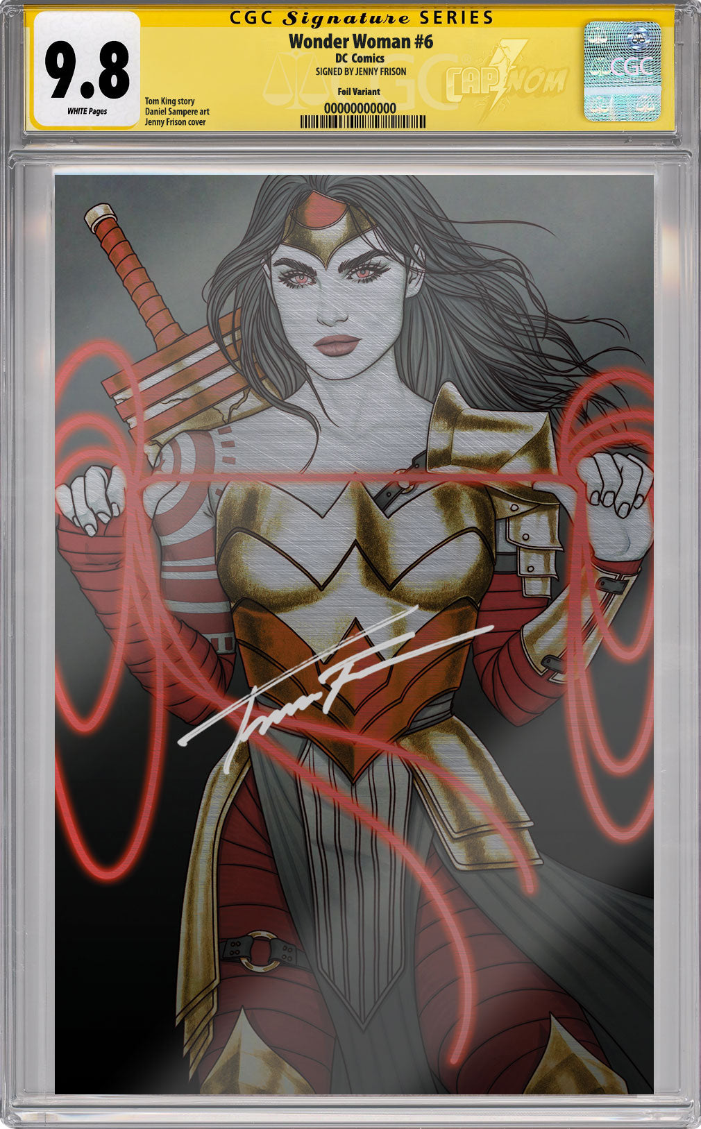 ABSOLUTE WONDER WOMAN #6 FOIL C2E2 EXCLUSIVE COVER BY JENNY FRISON