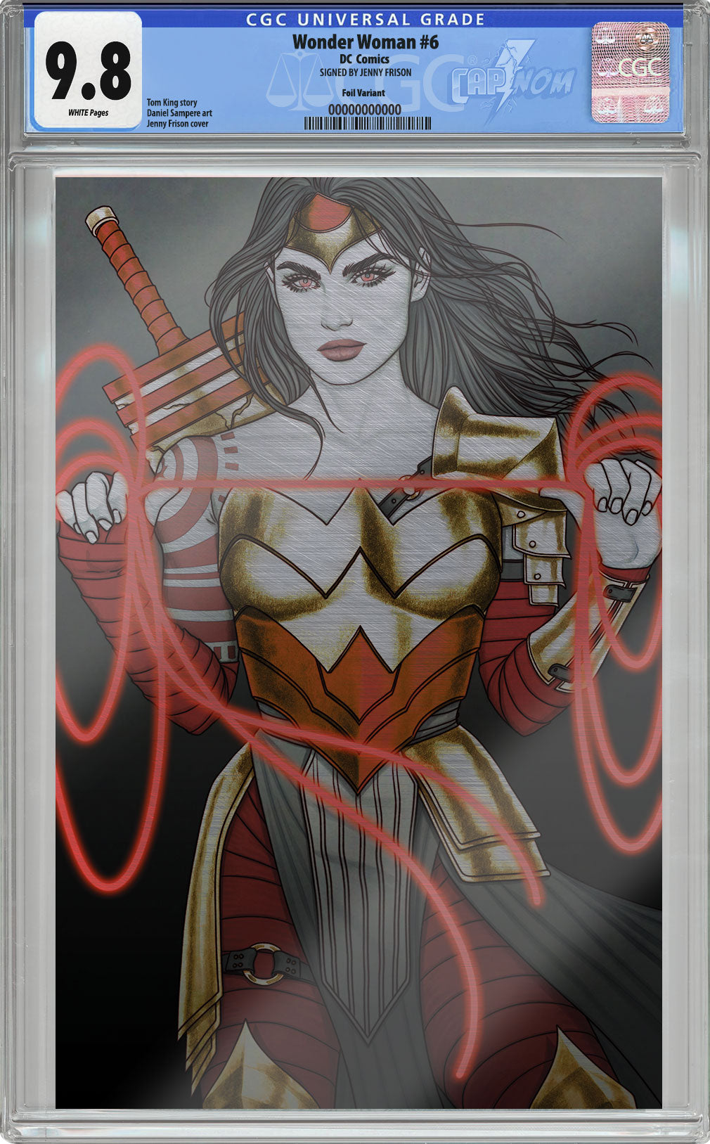 ABSOLUTE WONDER WOMAN #6 FOIL C2E2 EXCLUSIVE COVER BY JENNY FRISON
