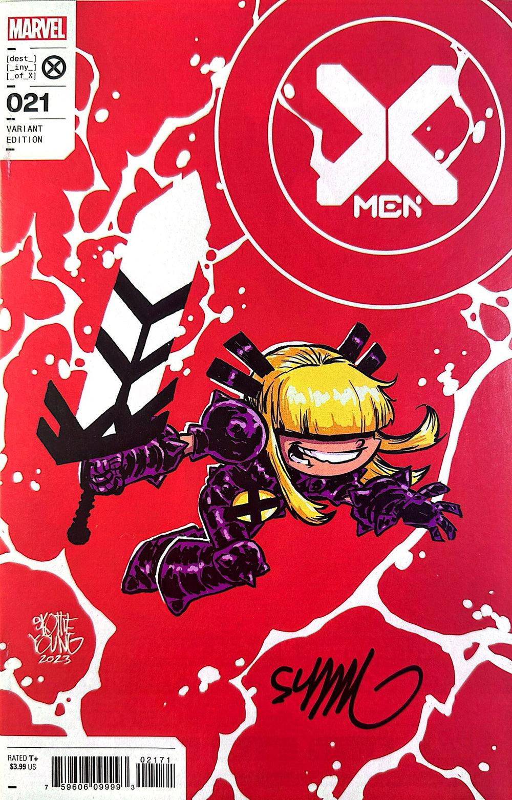 X-MEN #21 SIGNED BY SKOTTIE YOUNG