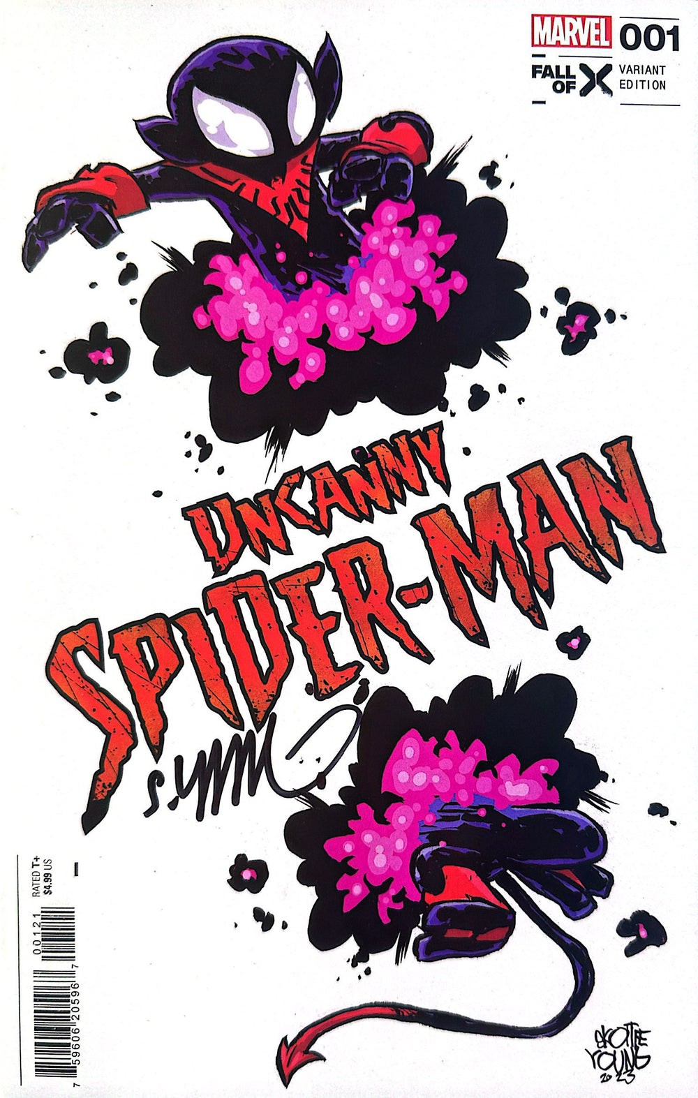 UNCANNY SPIDER-MAN #1 SIGNED BY SKOTTIE YOUNG