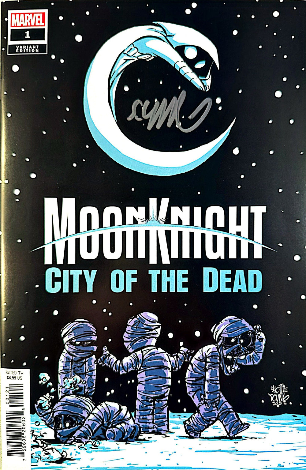 MOON KNIGHT CITY OF THE DEAD #1 SIGNED BY SKOTTIE YOUNG