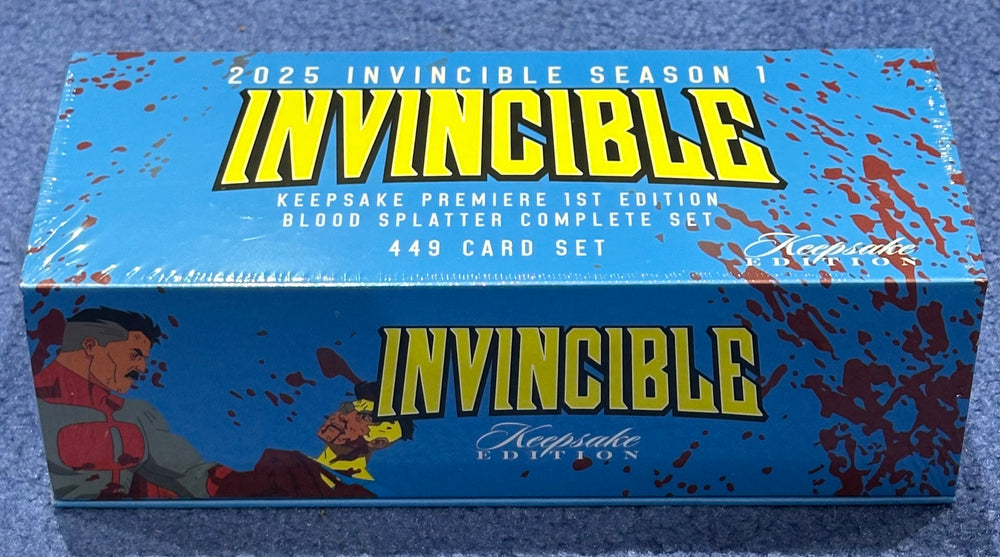 INVINCIBLE KEEPSAKE PREMIERE 1ST EDITION BLOOD SPLATTER COMPLETE 449 CARDS SET