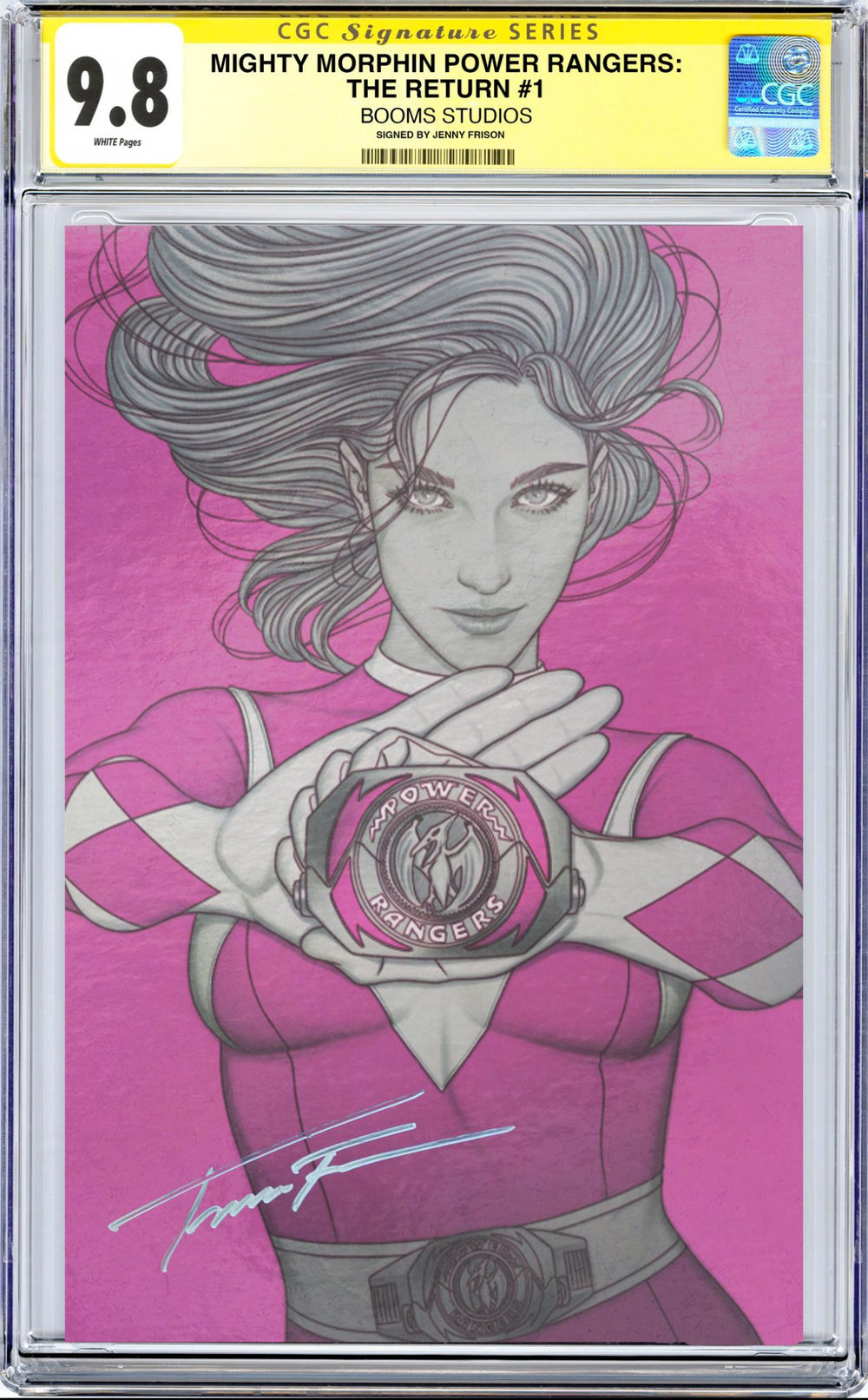MIGHTY MORPHIN POWER RANGERS: THE RETURN #1 MEGACON EXCLUSIVE BY JENNY FRISON CGC SIGNATURE SERIES 9.8