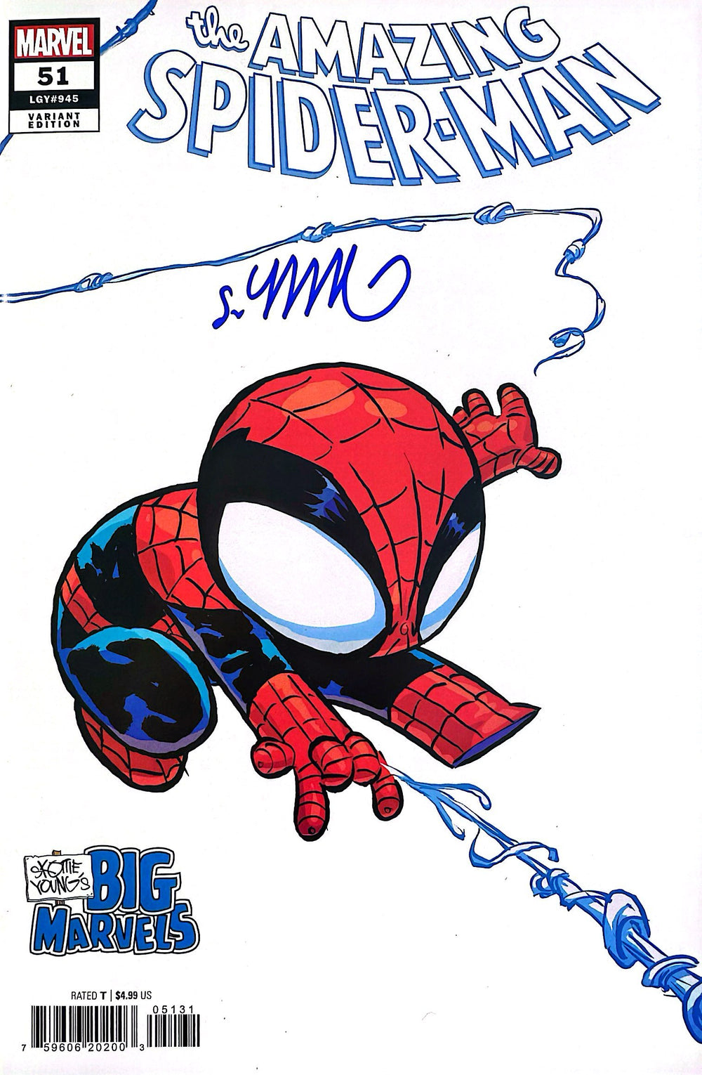 AMAZING SPIDER-MAN #51 SIGNED BY SKOTTIE YOUNG