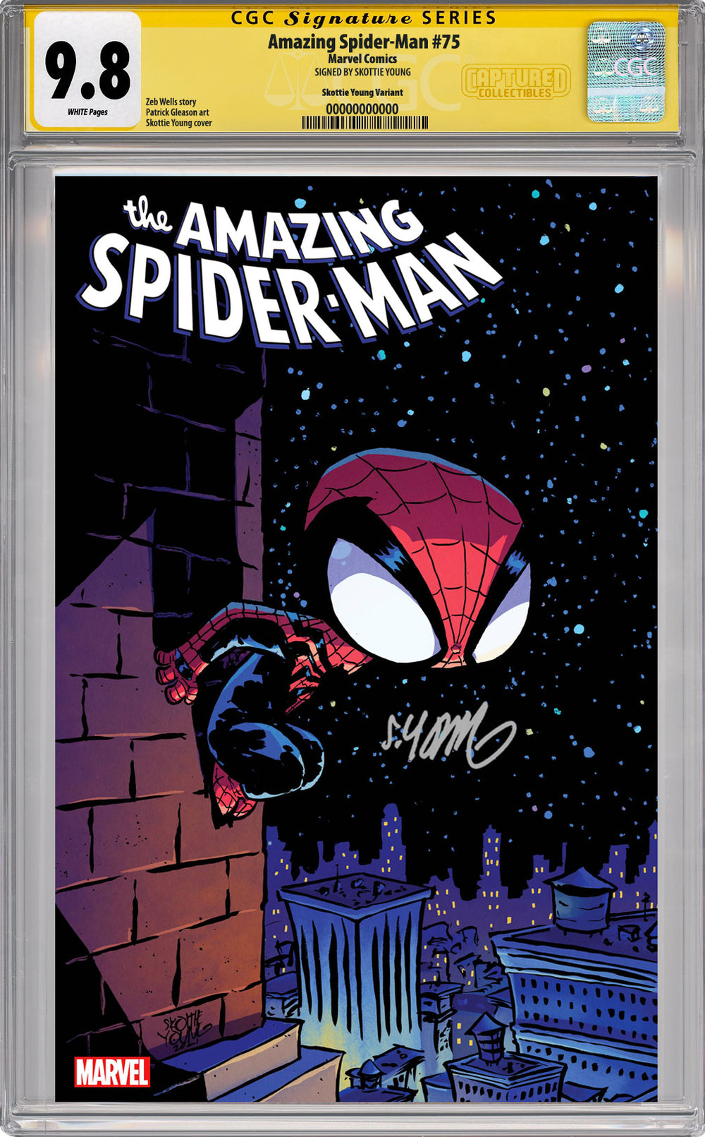 Amazing Spider-Man #75 Variant CGC SS 9.8 Signed by Skottie Young