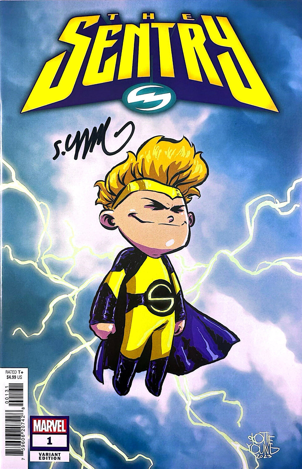 THE SENTRY #1 SIGNED BY SKOTTIE YOUNG