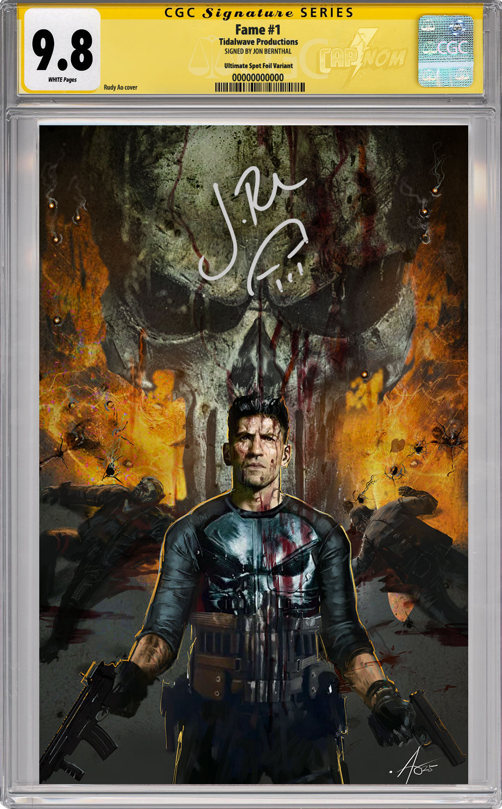 
                  
                    FAME: CHARLIE COX (PUNISHER) ULTIMATE SPOT FOIL EDITION C2E2 EXCLUSIVE COVER BY JON BERNTHAL
                  
                