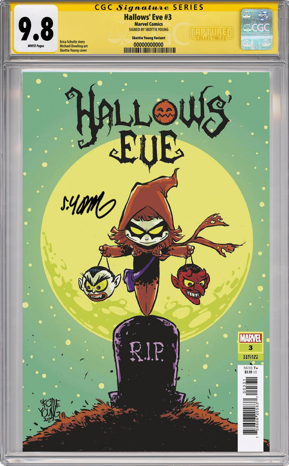 Hallow's Eve #1 Variant CGC SS 9.8 Signed by Skottie Young
