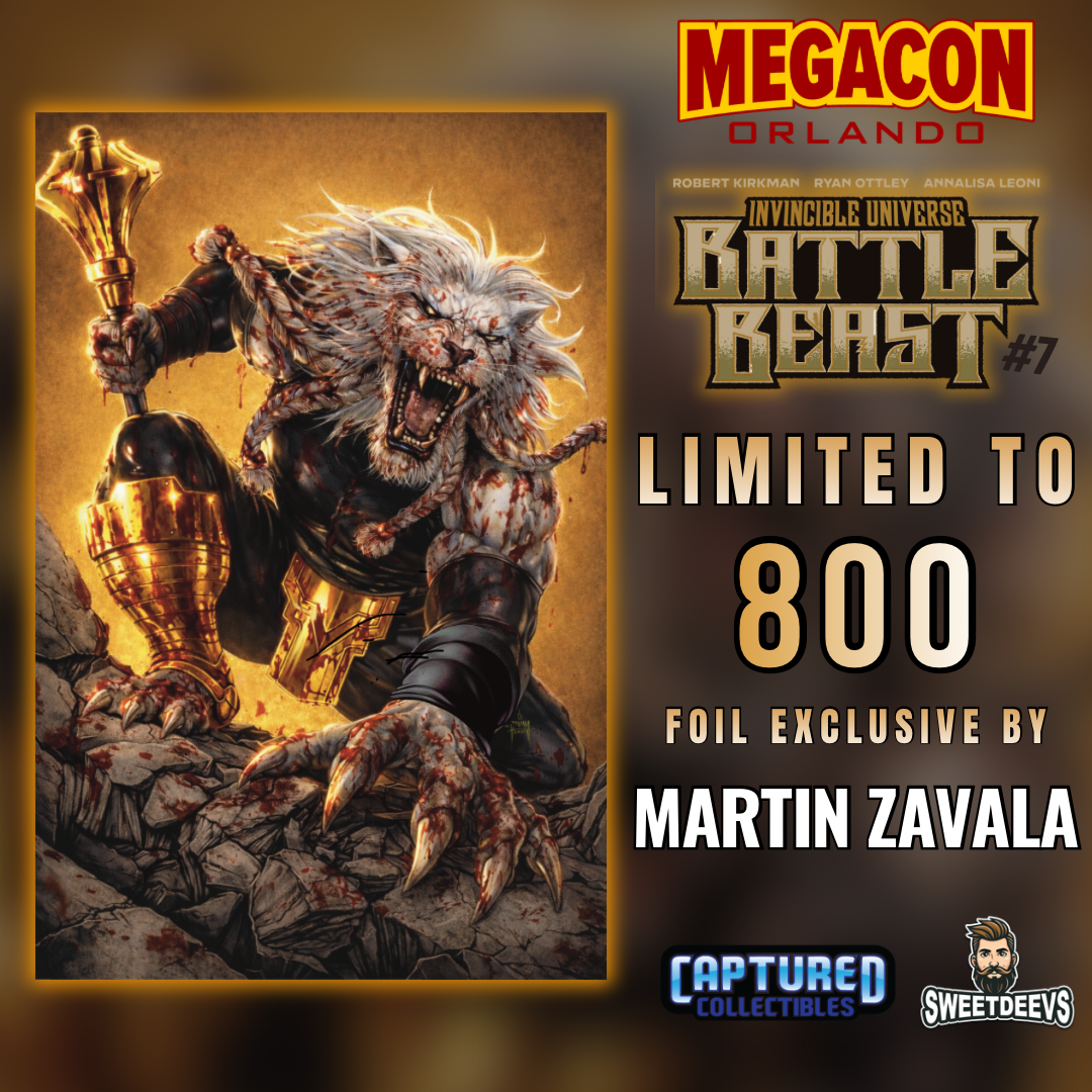 
                  
                    BATTLE BEAST #7 MEGACON EXCLUSIVE FOIL COVER BY MARTIN ZAVALA
                  
                