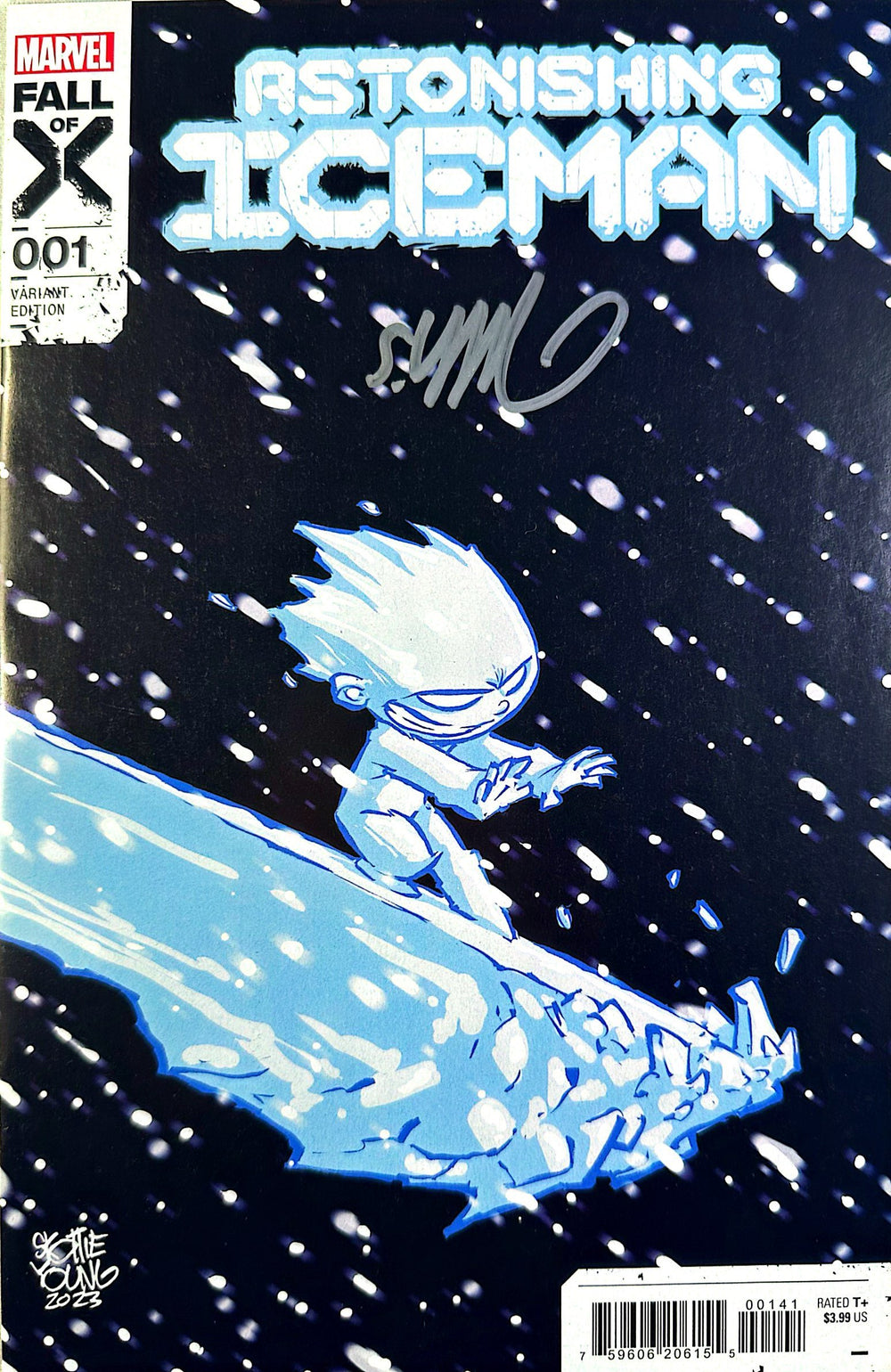 ASTONISHING ICEMAN #1 SIGNED BY SKOTTIE YOUNG