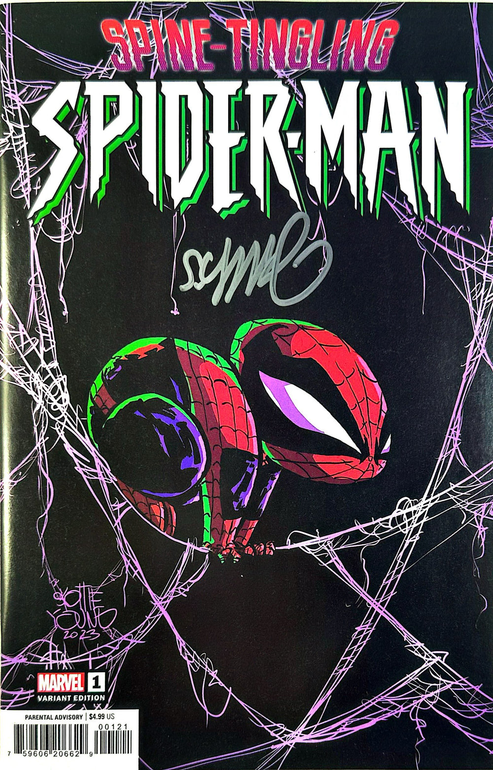 SPINE-TINGLING SPIDER-MAN #1 SIGNED BY SKOTTIE YOUNG