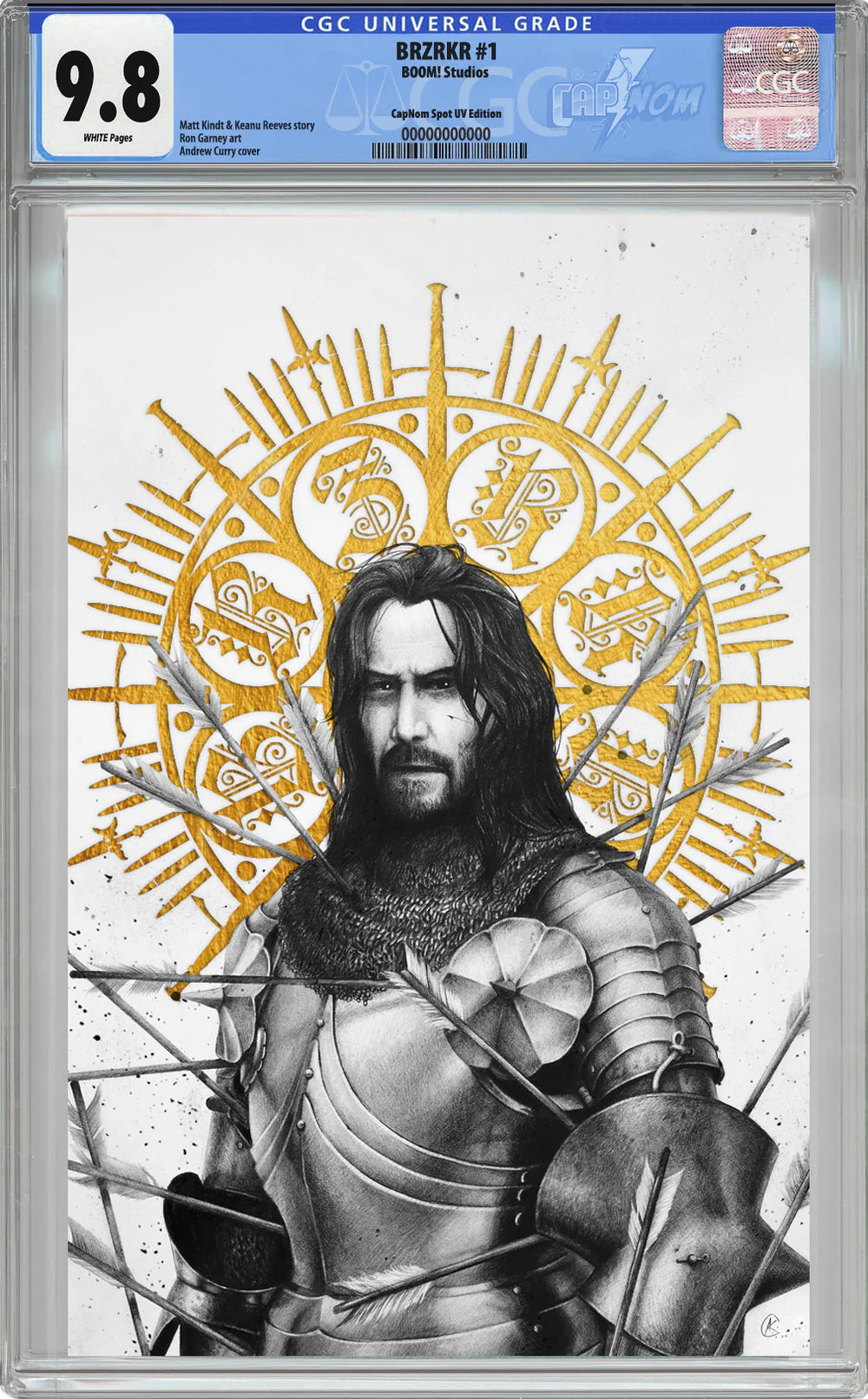 BRZRKR #1 Andrew Currey NYCC Spot UV Edition LTD 350