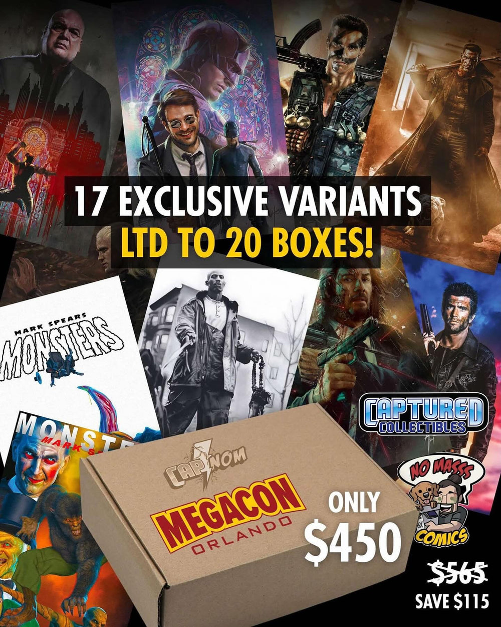 CAPNOM 2025 MEGACON BOX (17 EXCLUSIVE VARIANTS)