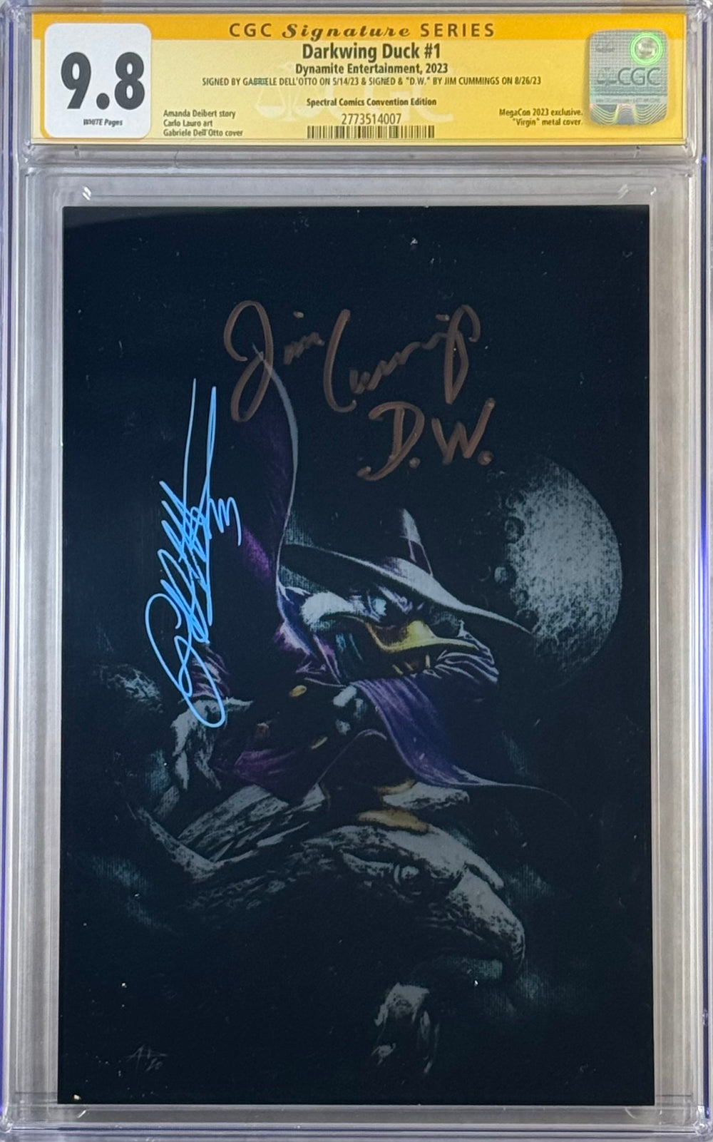 DARKWING DUCK #1 SPECTRAL COMICS CONVENTION EDITION CGC SS 9.8