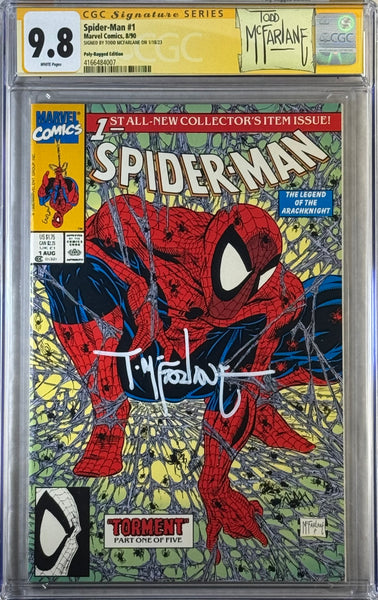 SPIDER-MAN #1 POLY-BAGGED EDITION CGC SS 9.8 SIGNED BY TODD