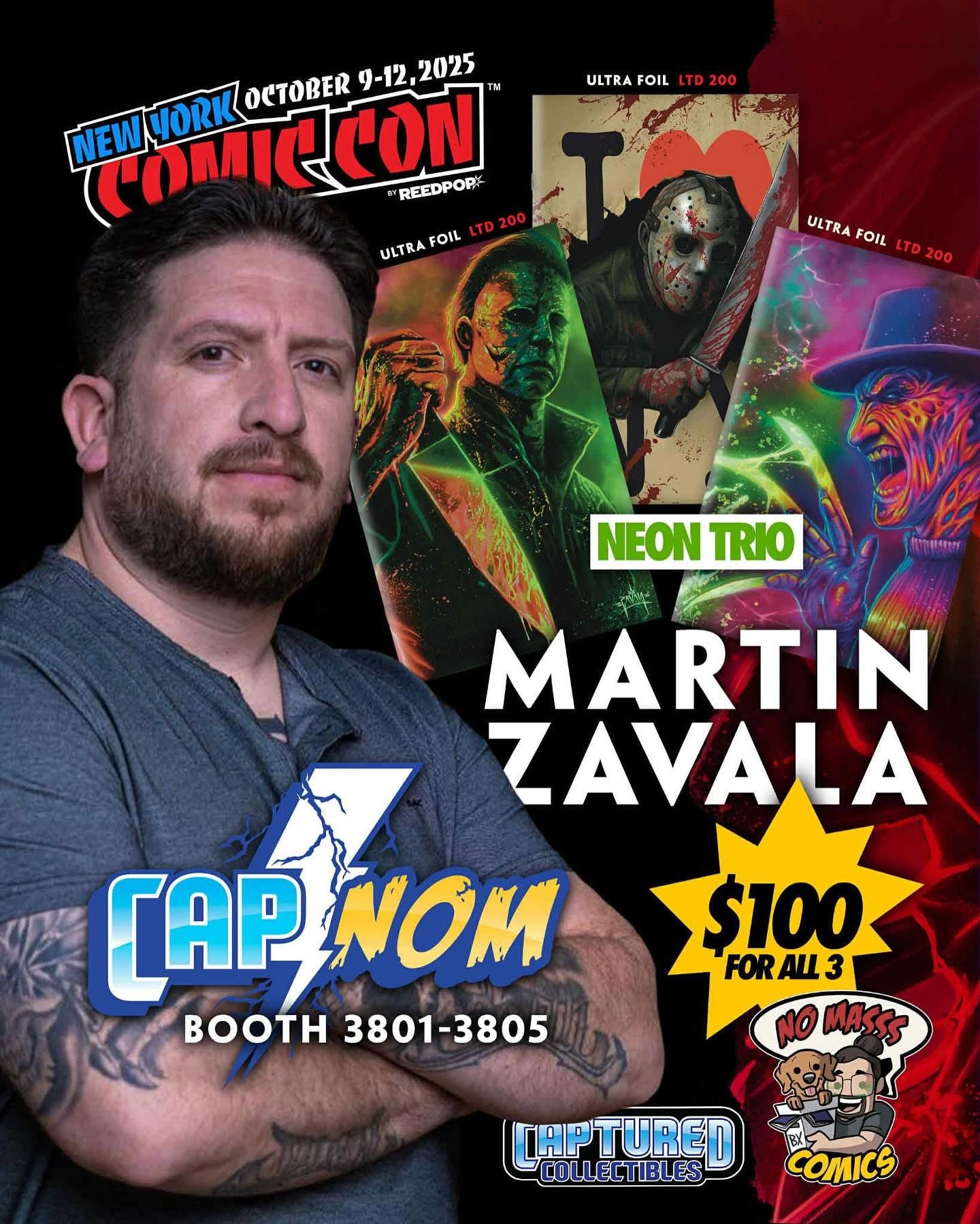 NYCC EXCLUSIVE ZAVALA HORROR 3 PACK BUNDLE