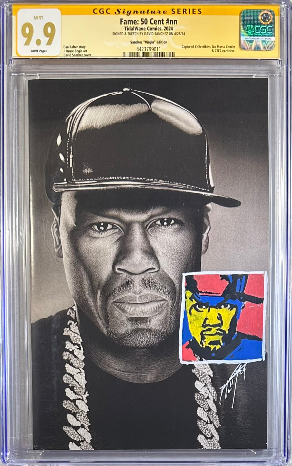 FAME: 50 CENT #NN SANCHEZ “VIRGIN” EDITION CGC SS 9.9 SIGNED & REMARKED BY DAVID SANCHEZ