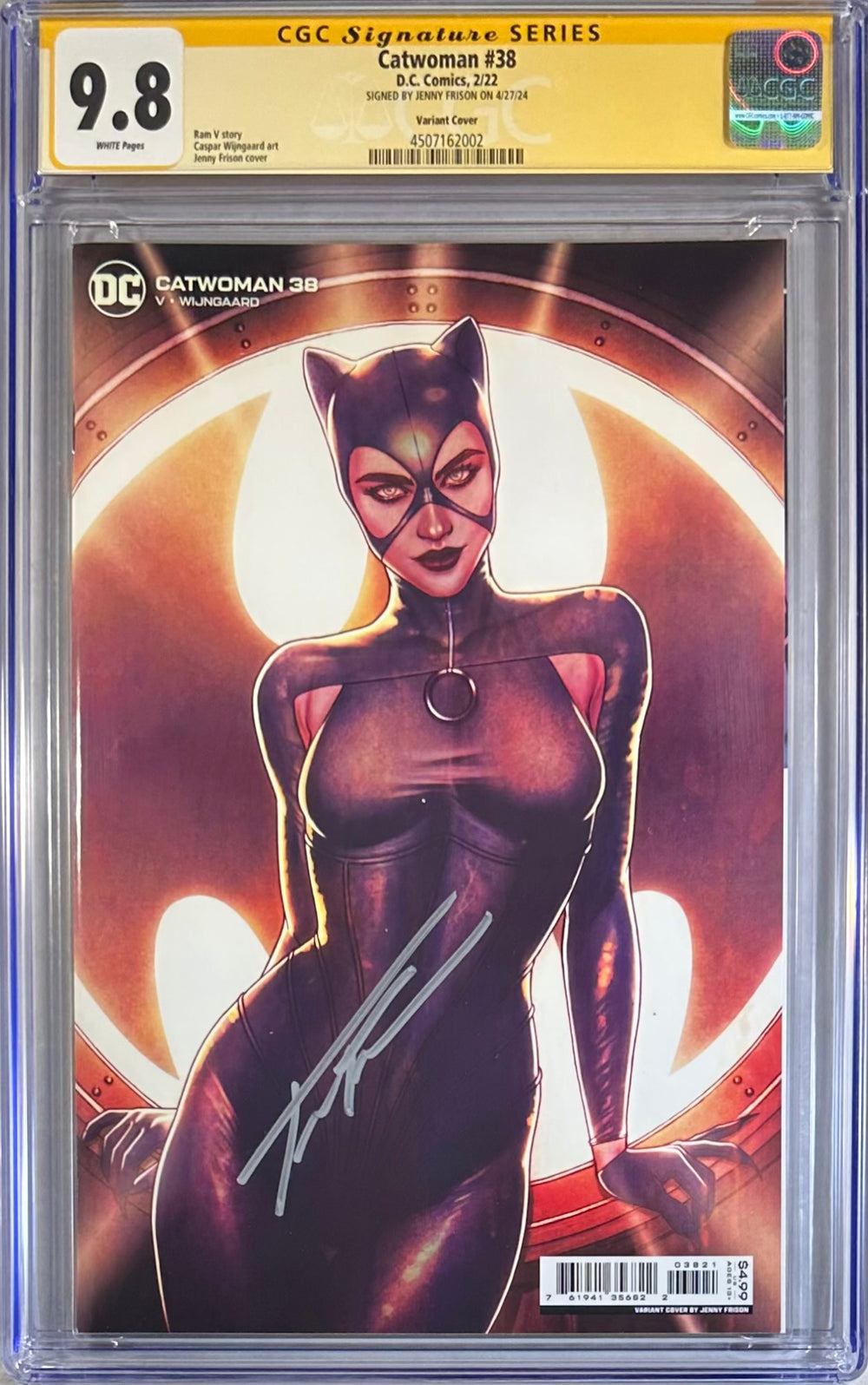 CATWOMAN #38 VARIANT COVER CGC SS 9.8 SIGNED BY JENNY FRISON