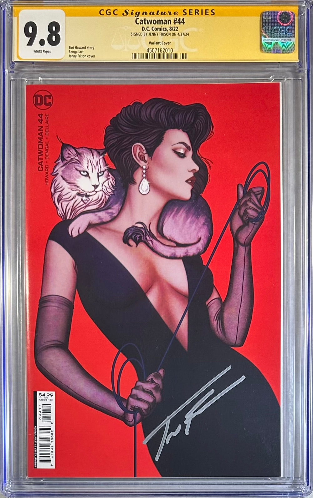 CATWOMAN #44 VARIANT COVER CGC SS 9.8 SIGNED BY JENNY FRISON