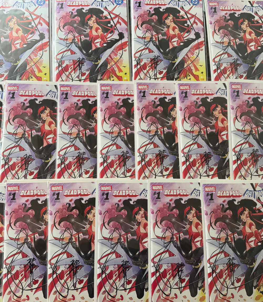 BATMAN DEADPOOL #1 MOMOKO VARIANT COVER CGC SS 9.8 SIGNED BY PEACH