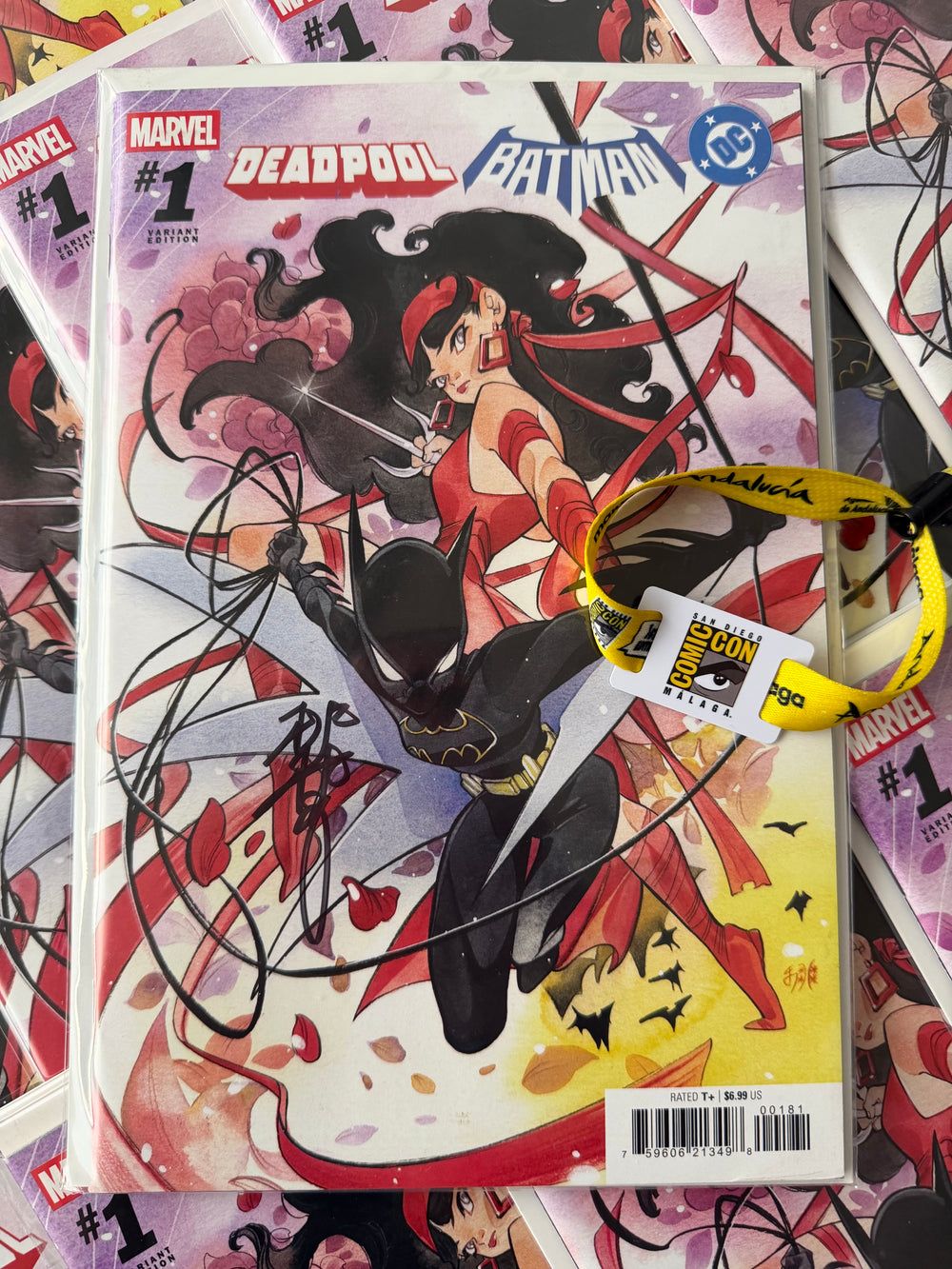 BATMAN DEADPOOL #1 MOMOKO VARIANT COVER CGC SS 9.8 SIGNED BY PEACH MOMOKO