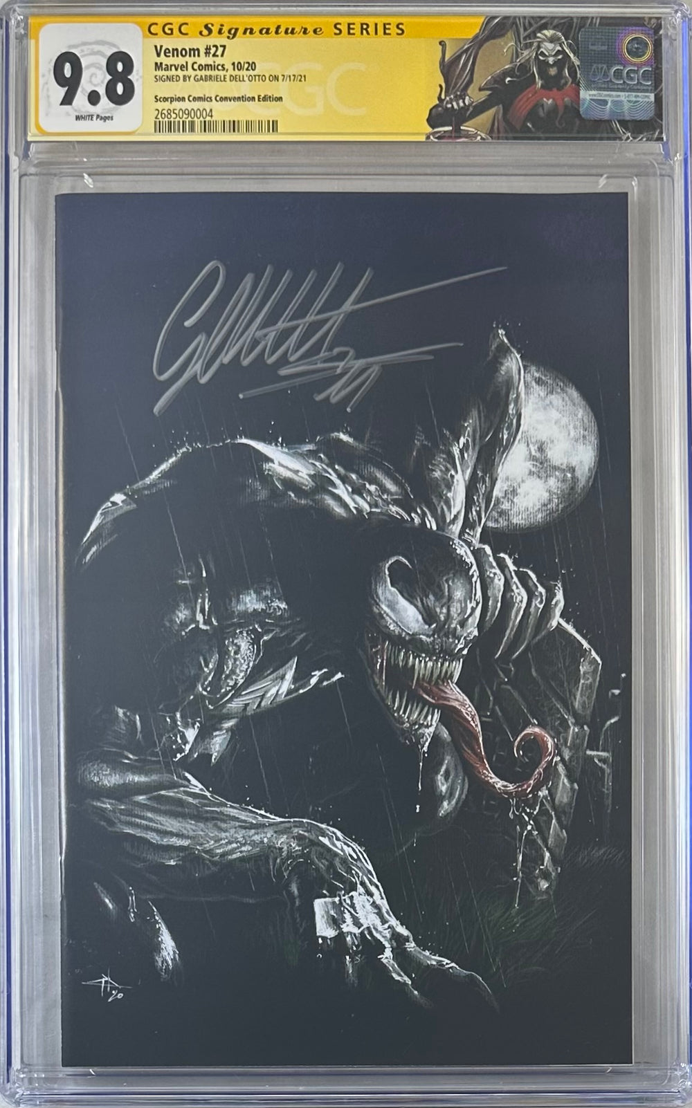 VENOM #27 CONVENTION EDITION CGC SS 9.8 SIGNED BY GABRIELE DELL’OTTO