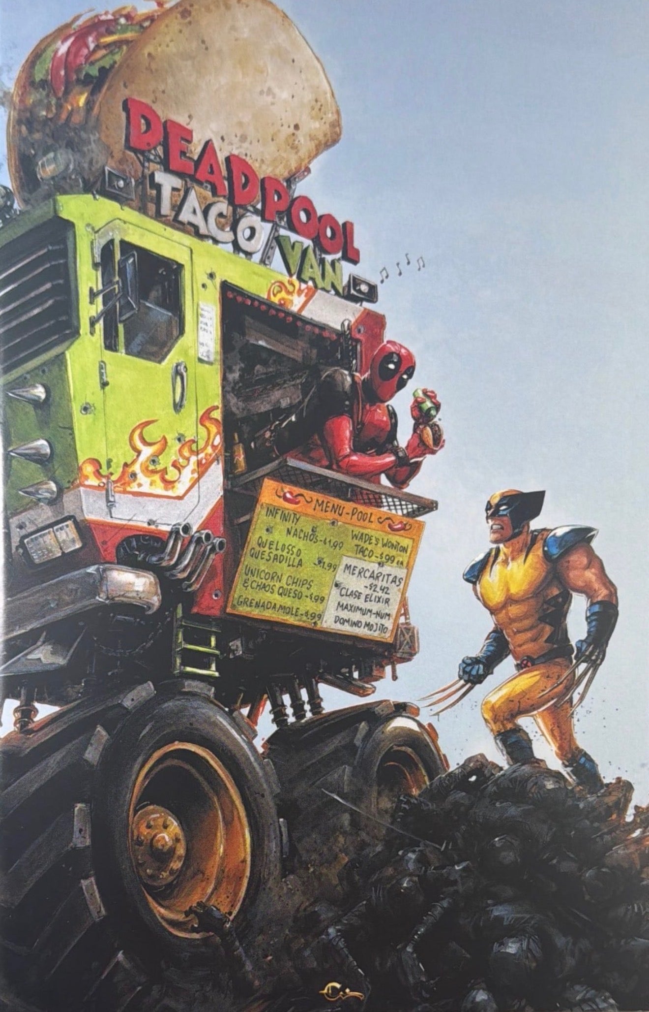 
                  
                    DEADPOOL & WOLVERINE: WWIII #1 CLAYTON CRAIN 99 PROBLEMS EXCLUSIVE
                  
                