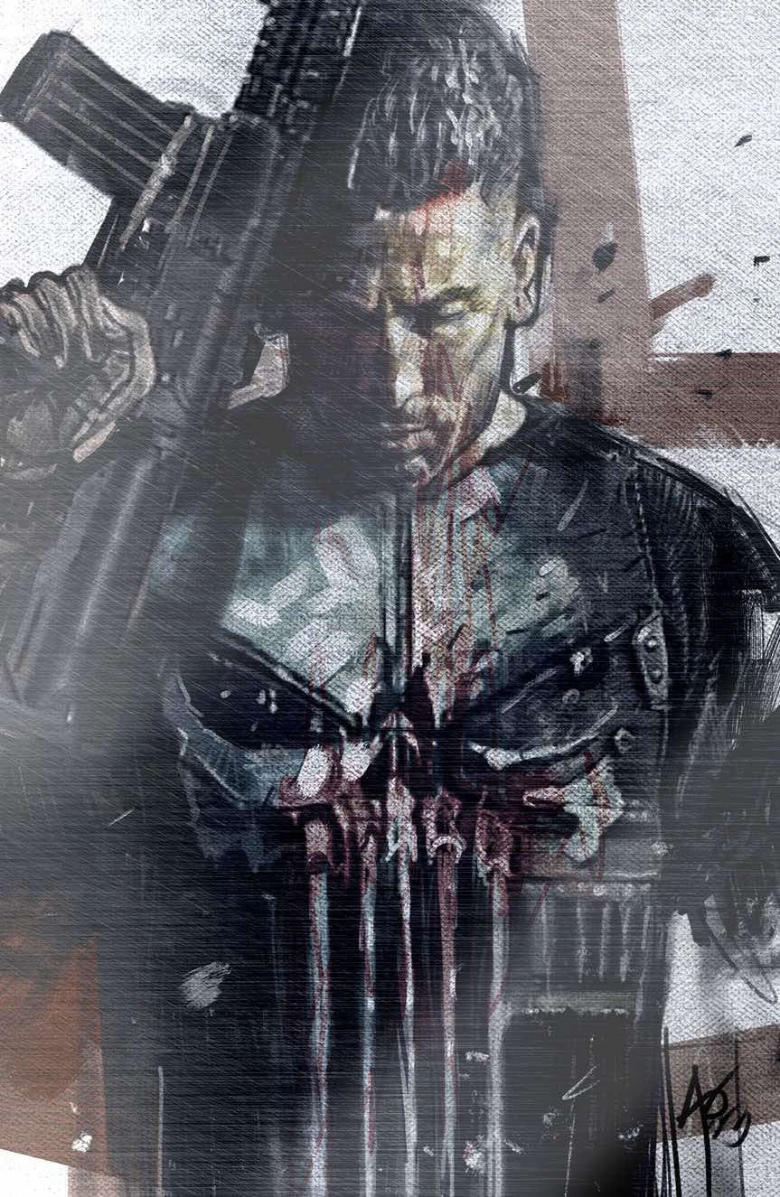 
                  
                    FAME: CHARLIE COX (PUNISHER) “READY FOR WAR”  ULTIMATE SPOT FOIL VARNISH EMBOSSED FAN EXPO DALLAS EXCLUSIVE BY RUDY AO
                  
                