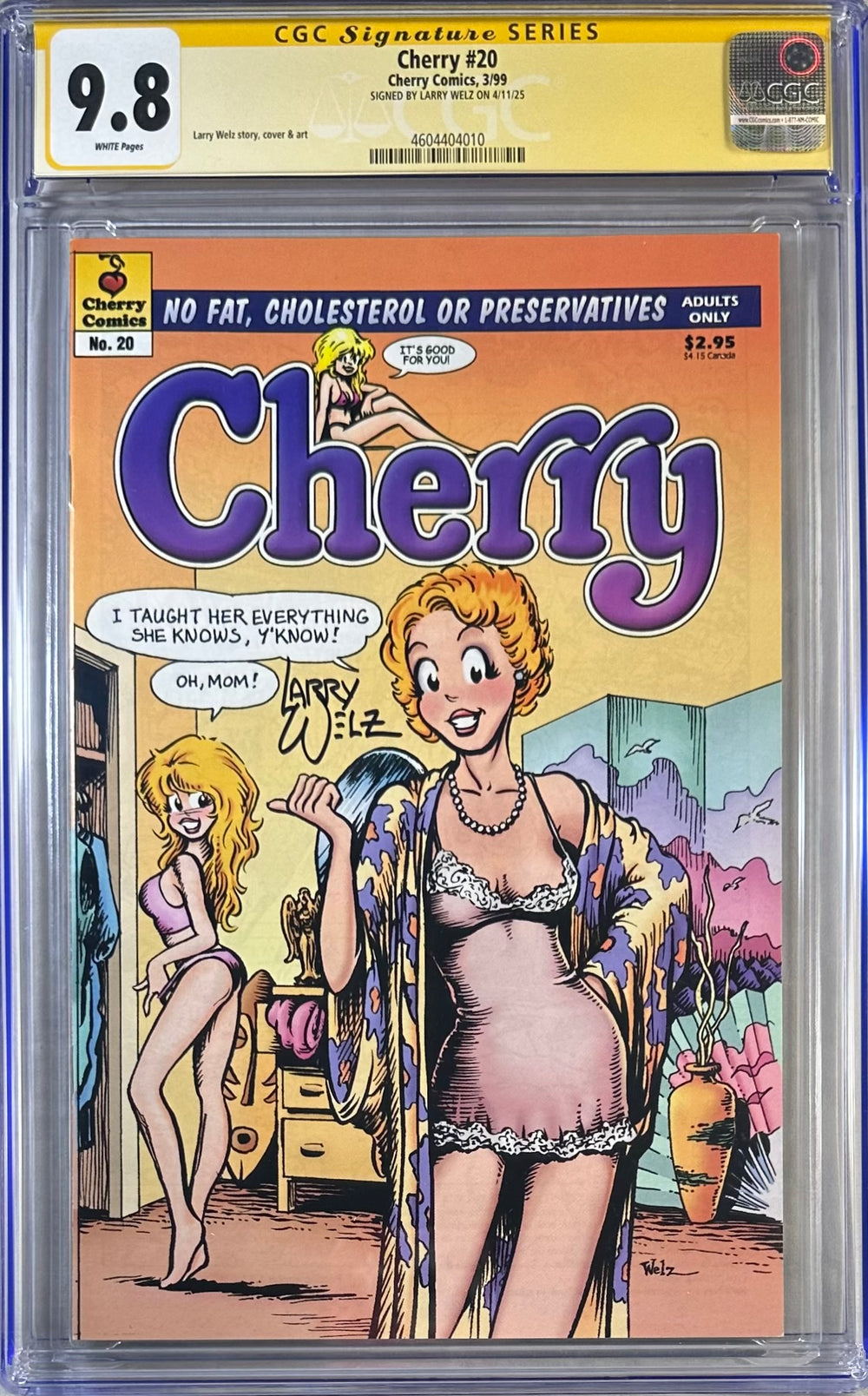 CHERRY #20 1ST PRINT CGC SS 9.8 SIGNED BY LARRY WELZ