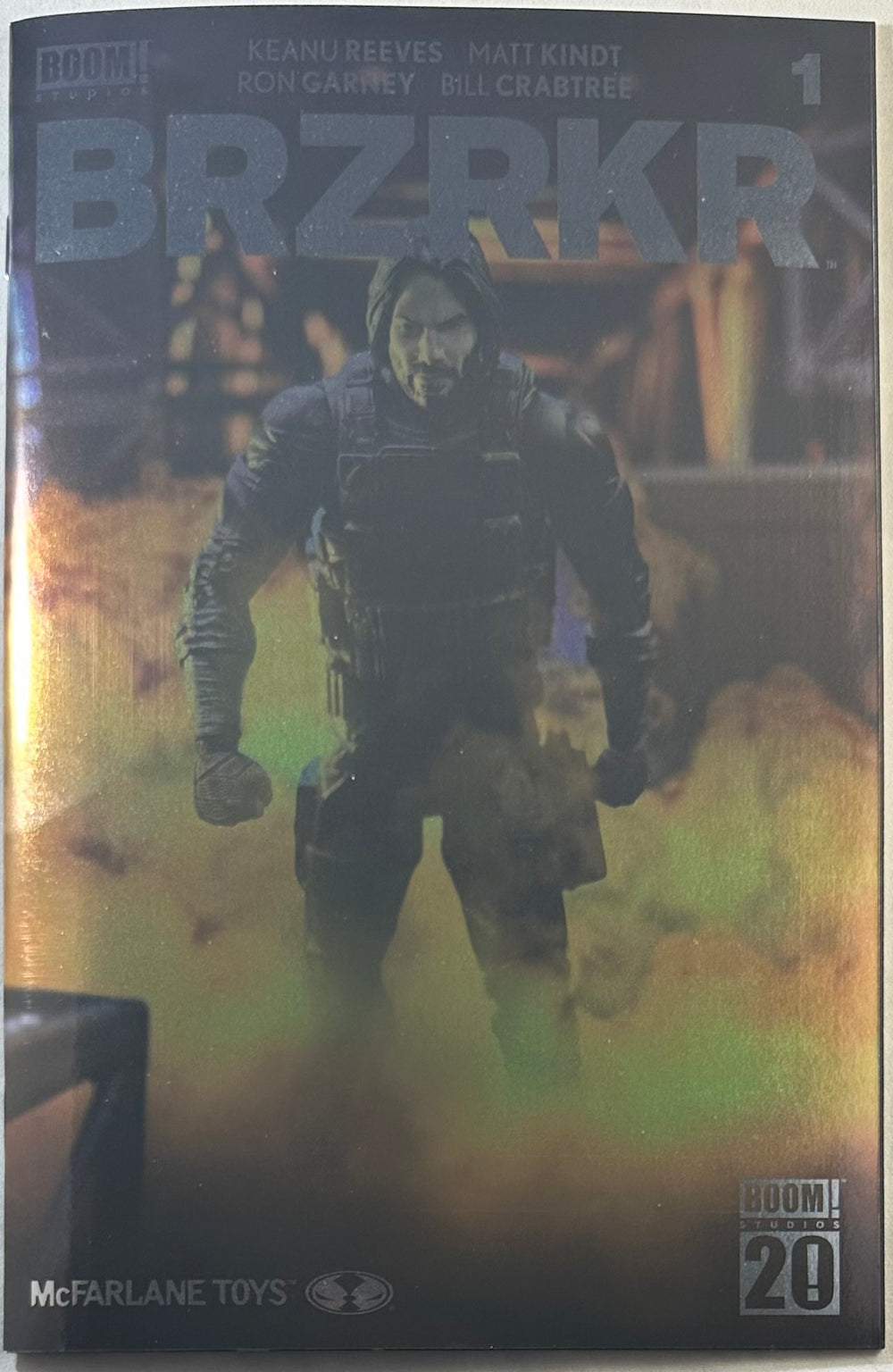 BRZRKR #1 BOOM! STUDIOS SDCC EXCLUSIVE 7TH PRINT MCFARLANE TOYS FOIL