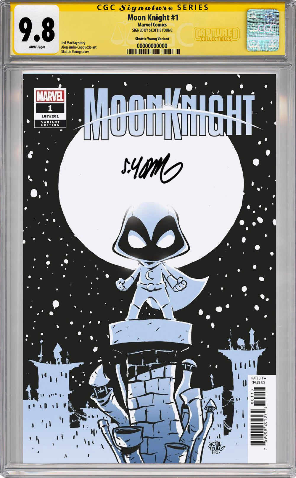 Moon Knight #1 Variant CGC SS 9.8 Signed by Skottie Young