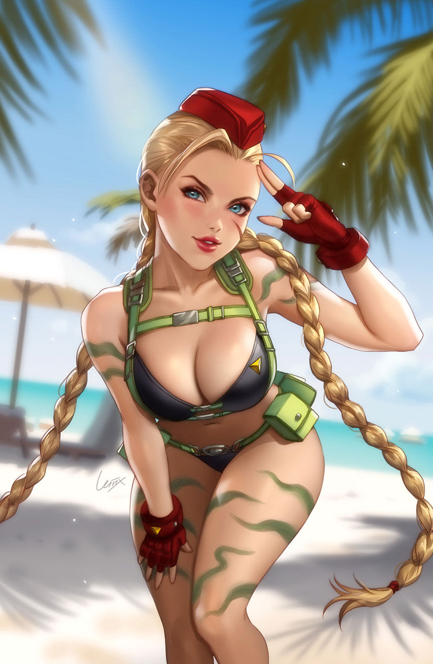 STREET FIGHTER & FRIENDS SWIMSUIT 2024 #1 NYCC EXCLUSIVE CAMMY VIRGIN EDITION BY LEIRIX